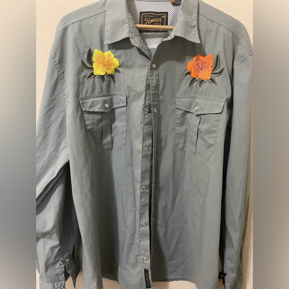 Howler Bros Gaucho Pearl snap shirt